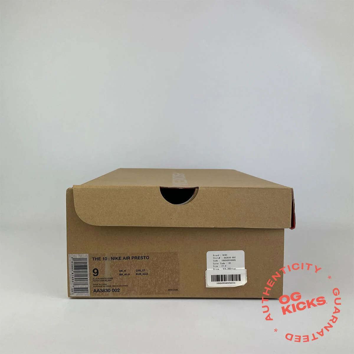 Nike Air Presto Off-White Black (2018) UK8 - Image 6